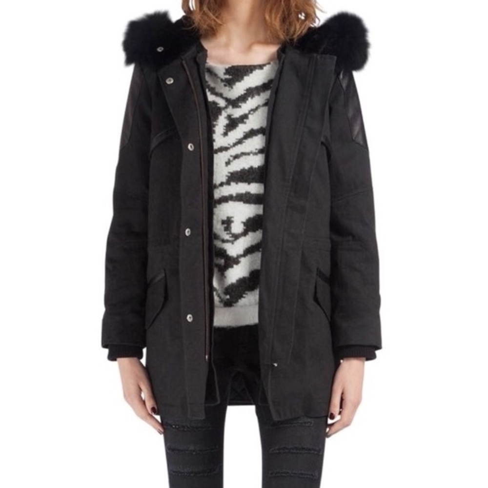 Maje Fall Winter Coat Parka Size 1